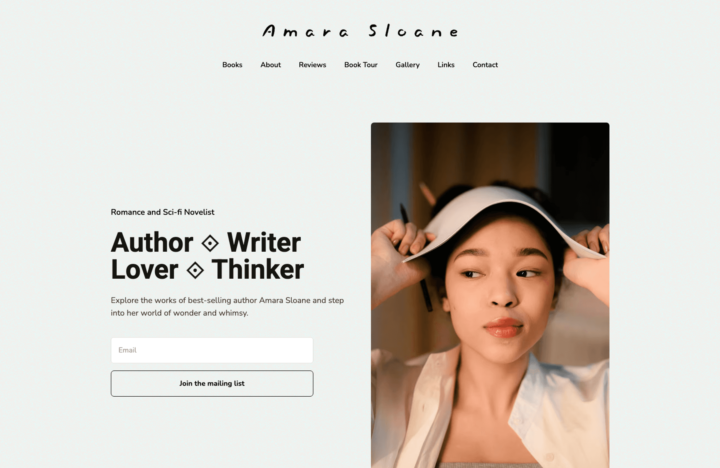 Stand out with a simple author website