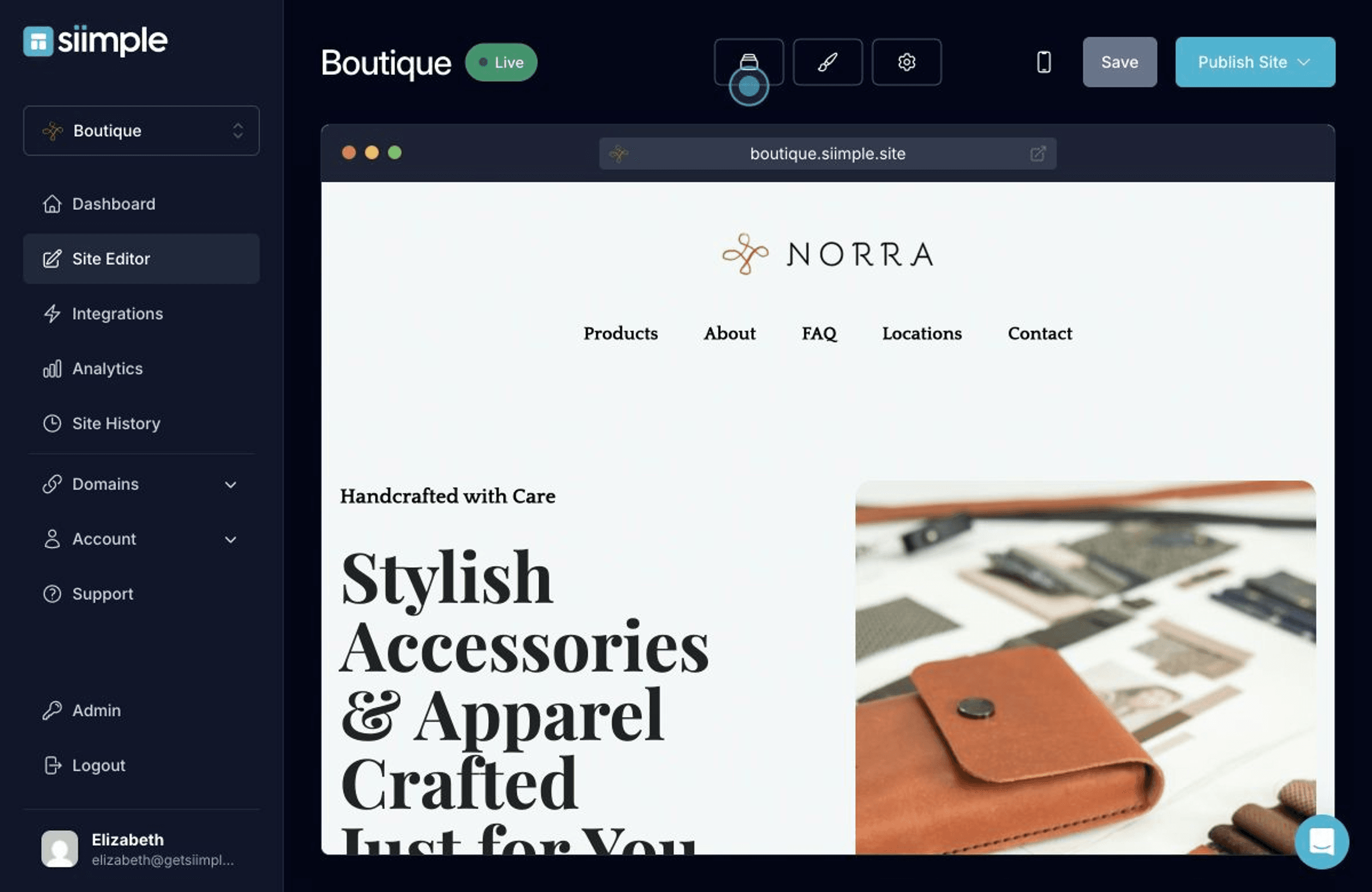 Create a Simple Boutique Website