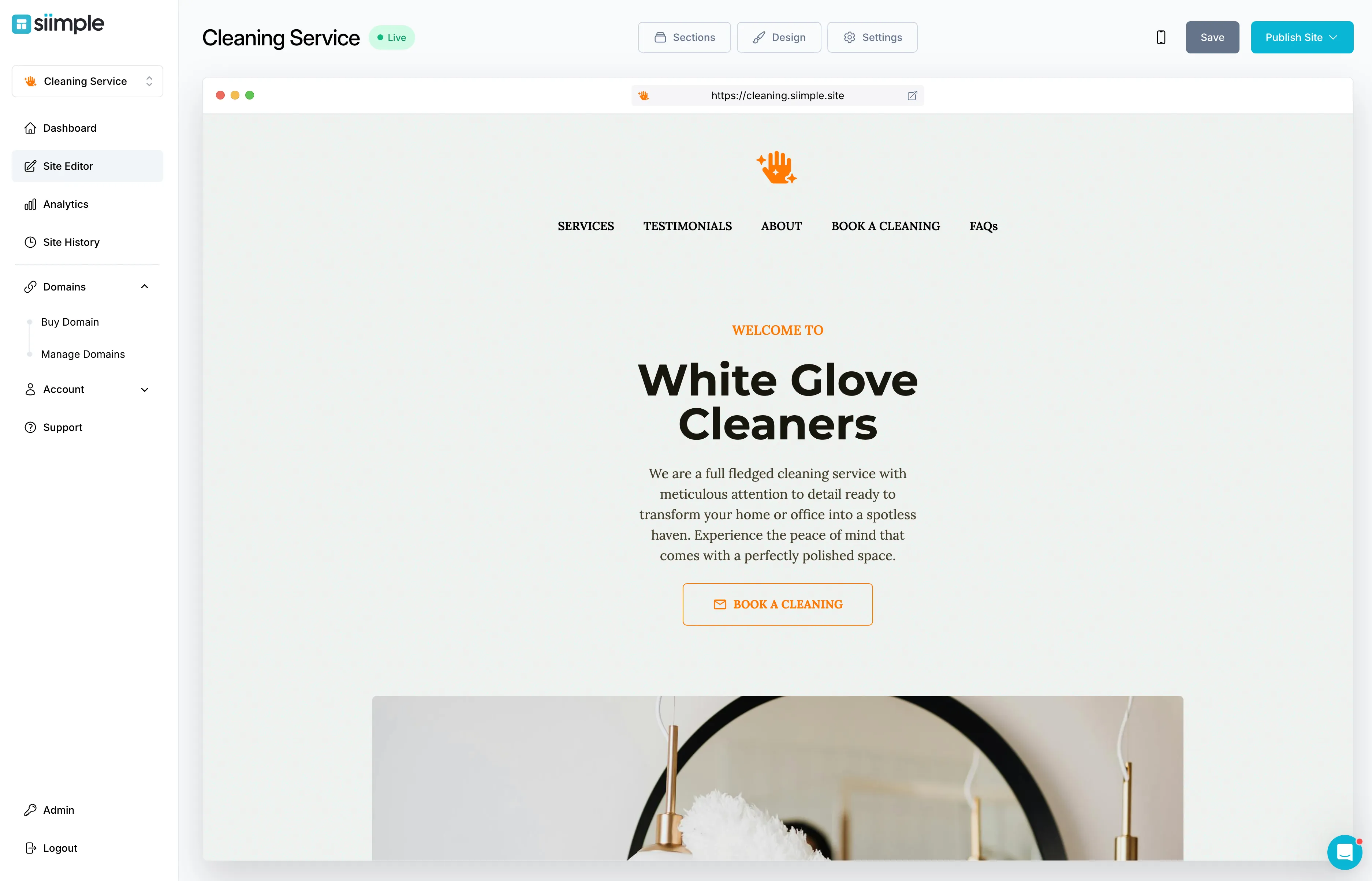 Create a Simple Cleaning Service Website