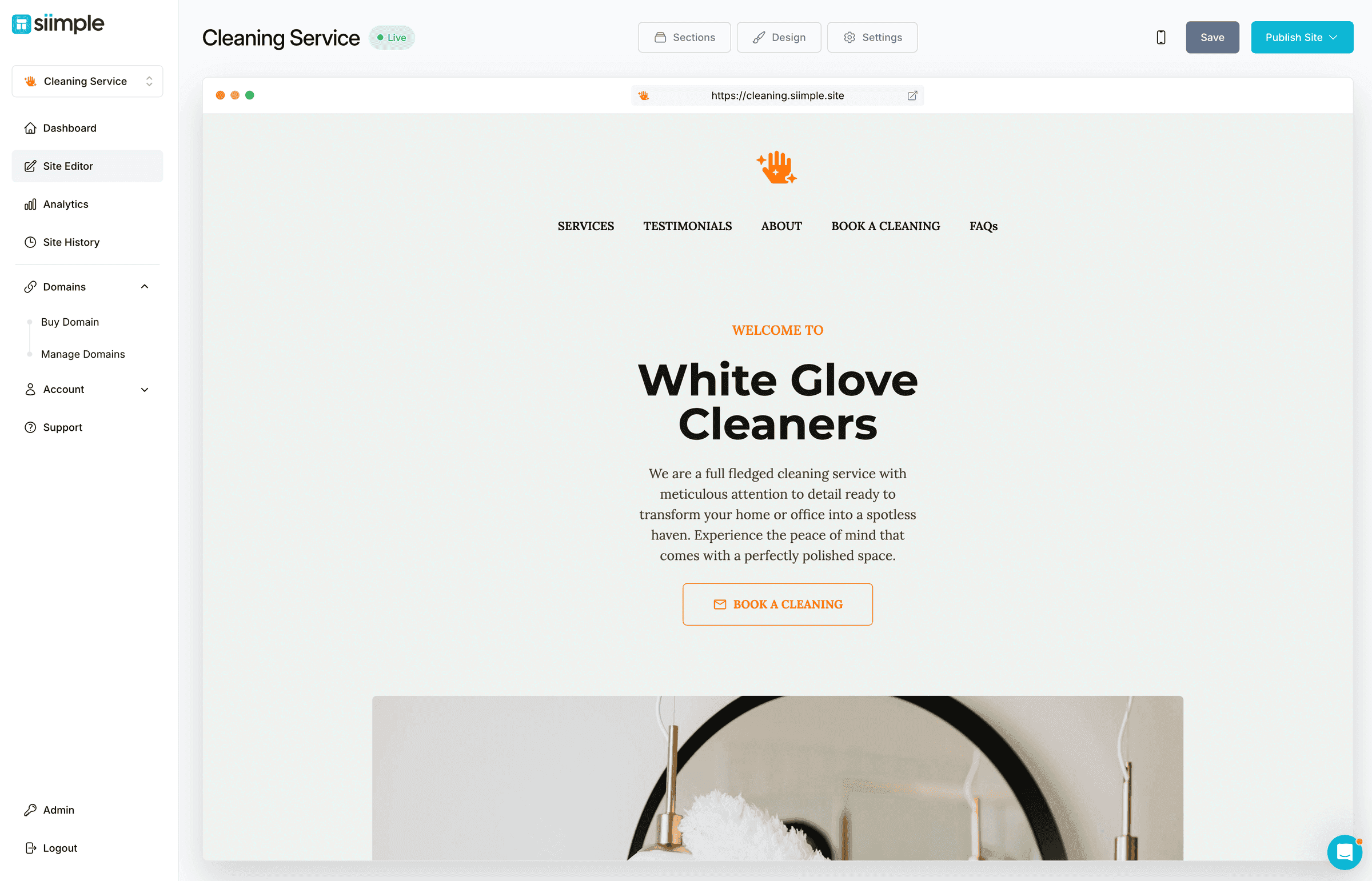 Create a Simple Cleaning Service Website