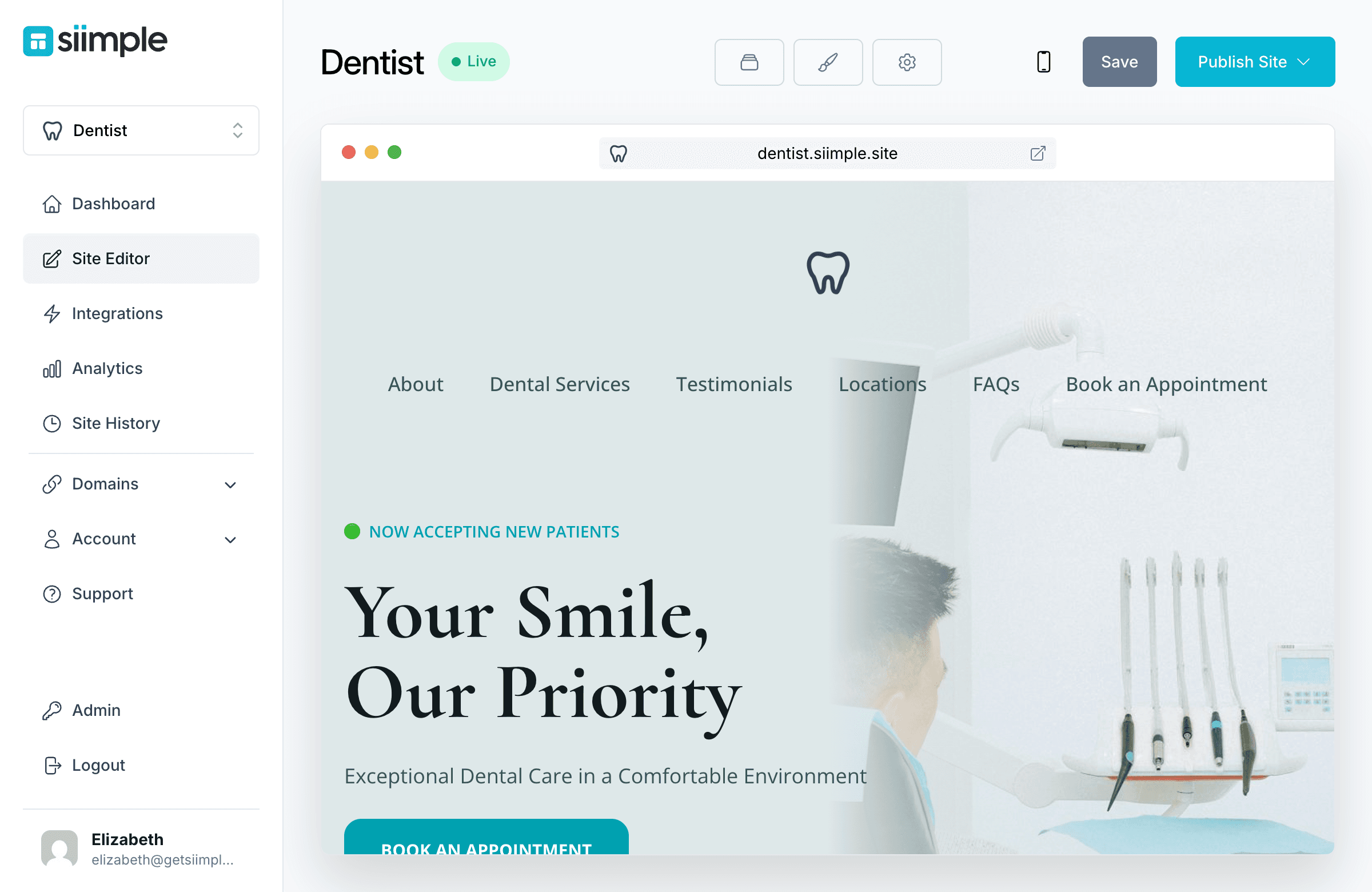 Create a Simple Dentist Website