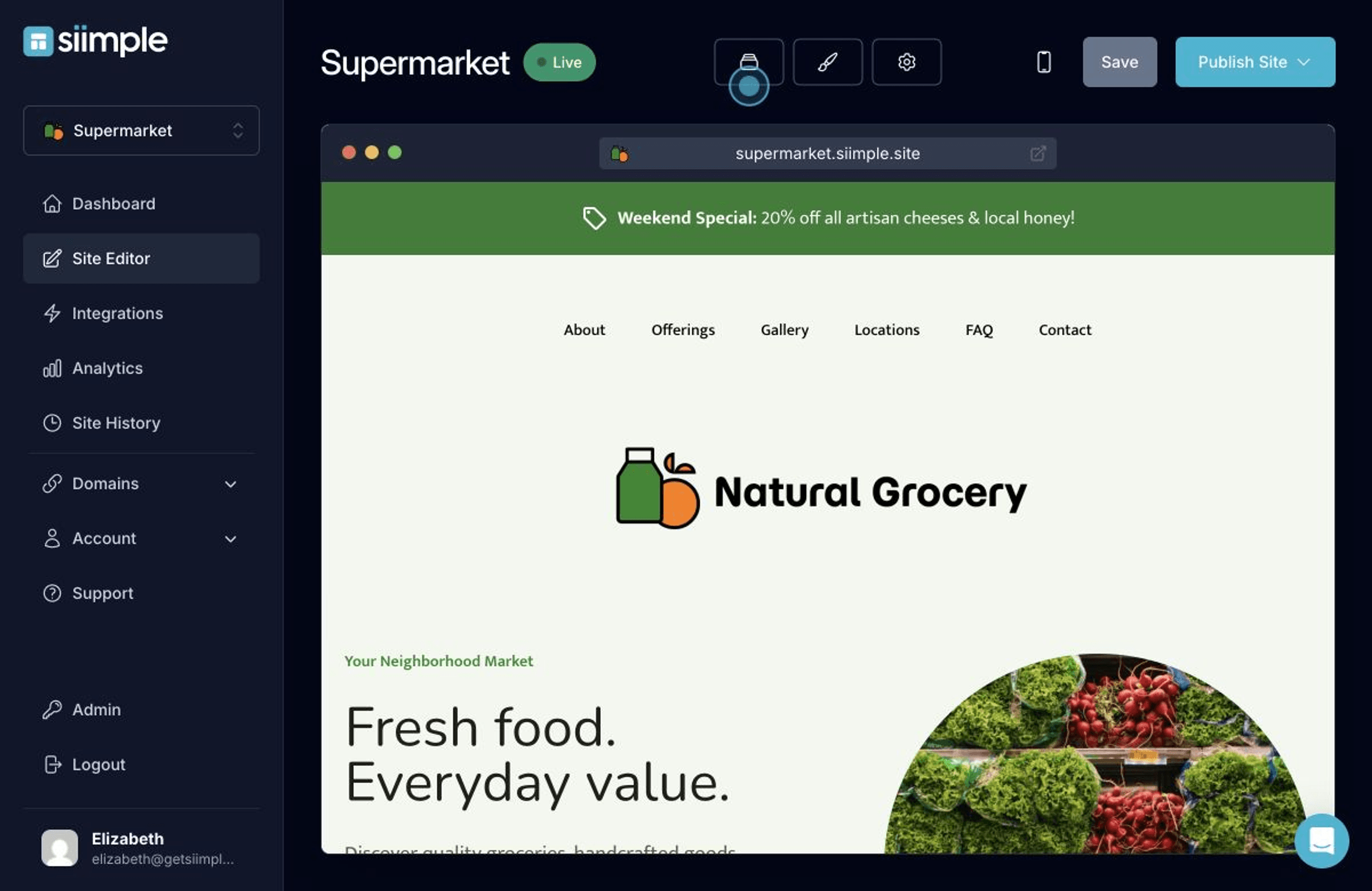 Create a Simple Grocery Store Website