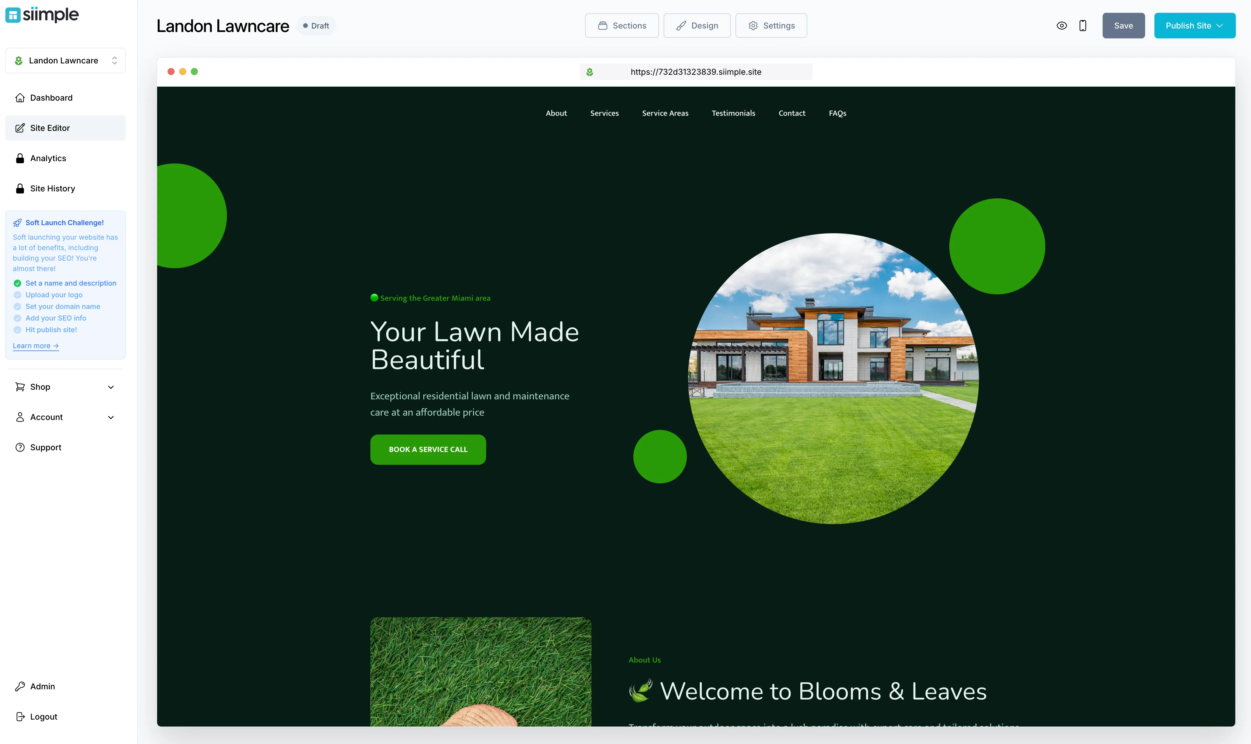 Create a Simple Landscaper Website