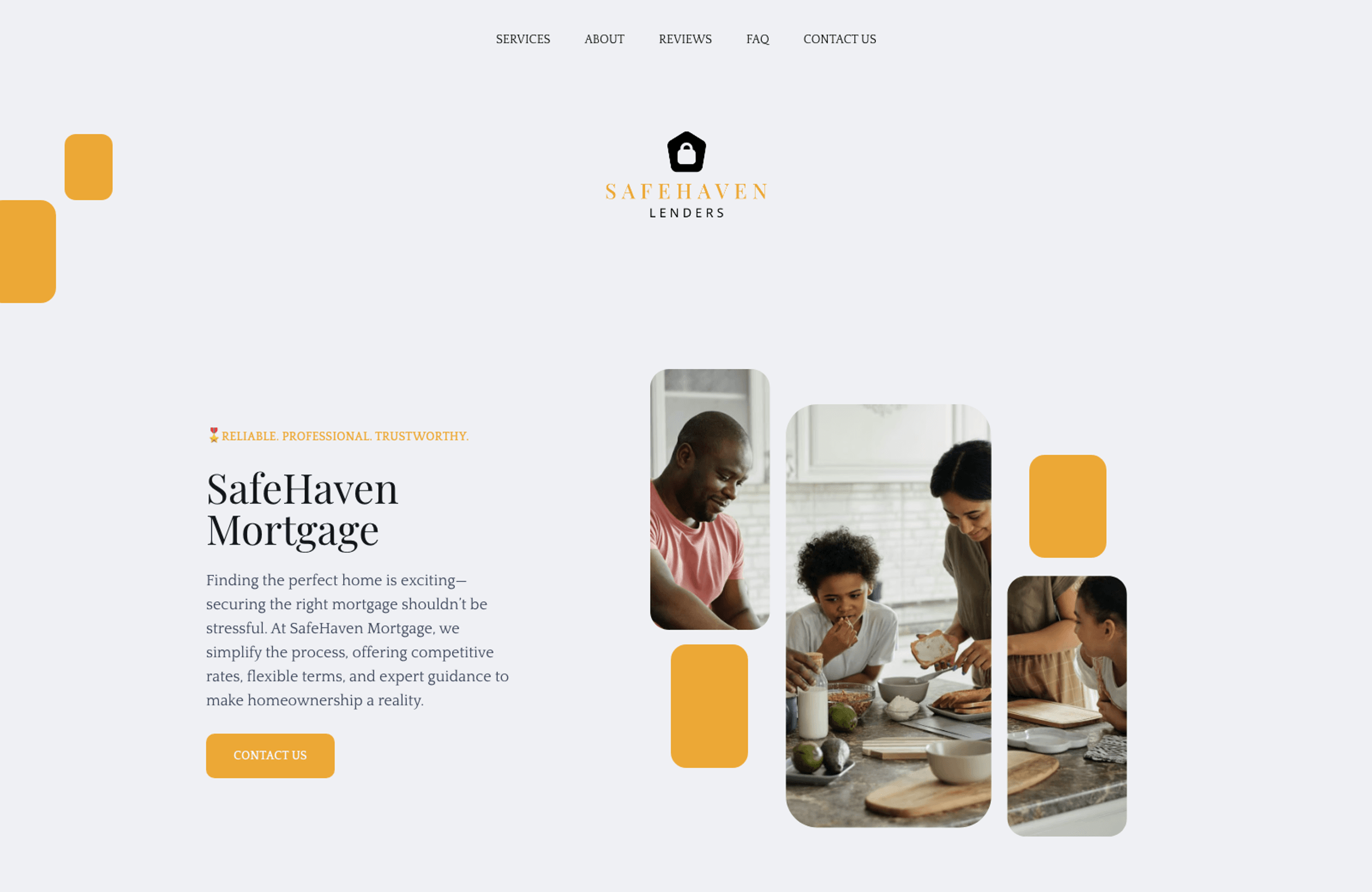 Stand out with a simple mortgage company website