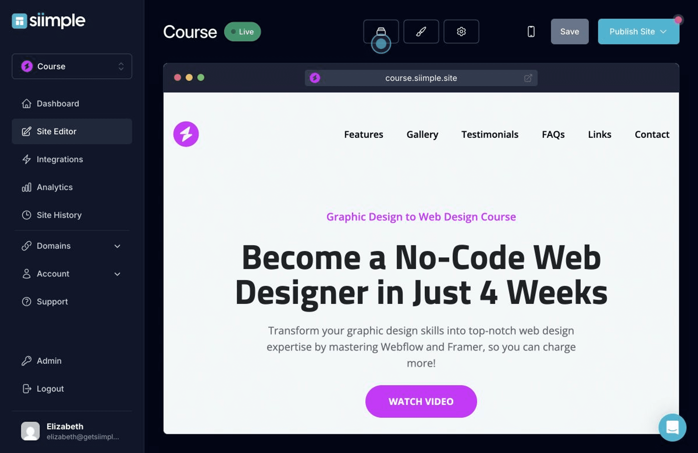 Create a Simple Online Course Website