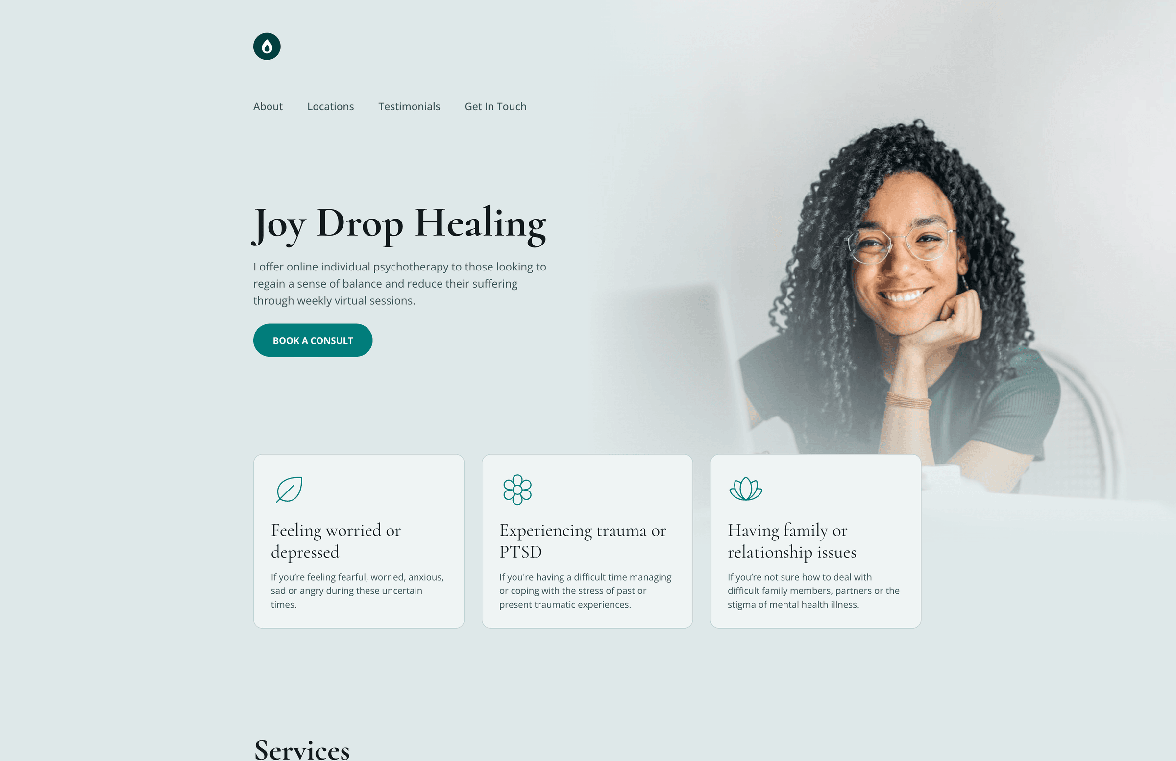 Stand out with a simple psychologist website