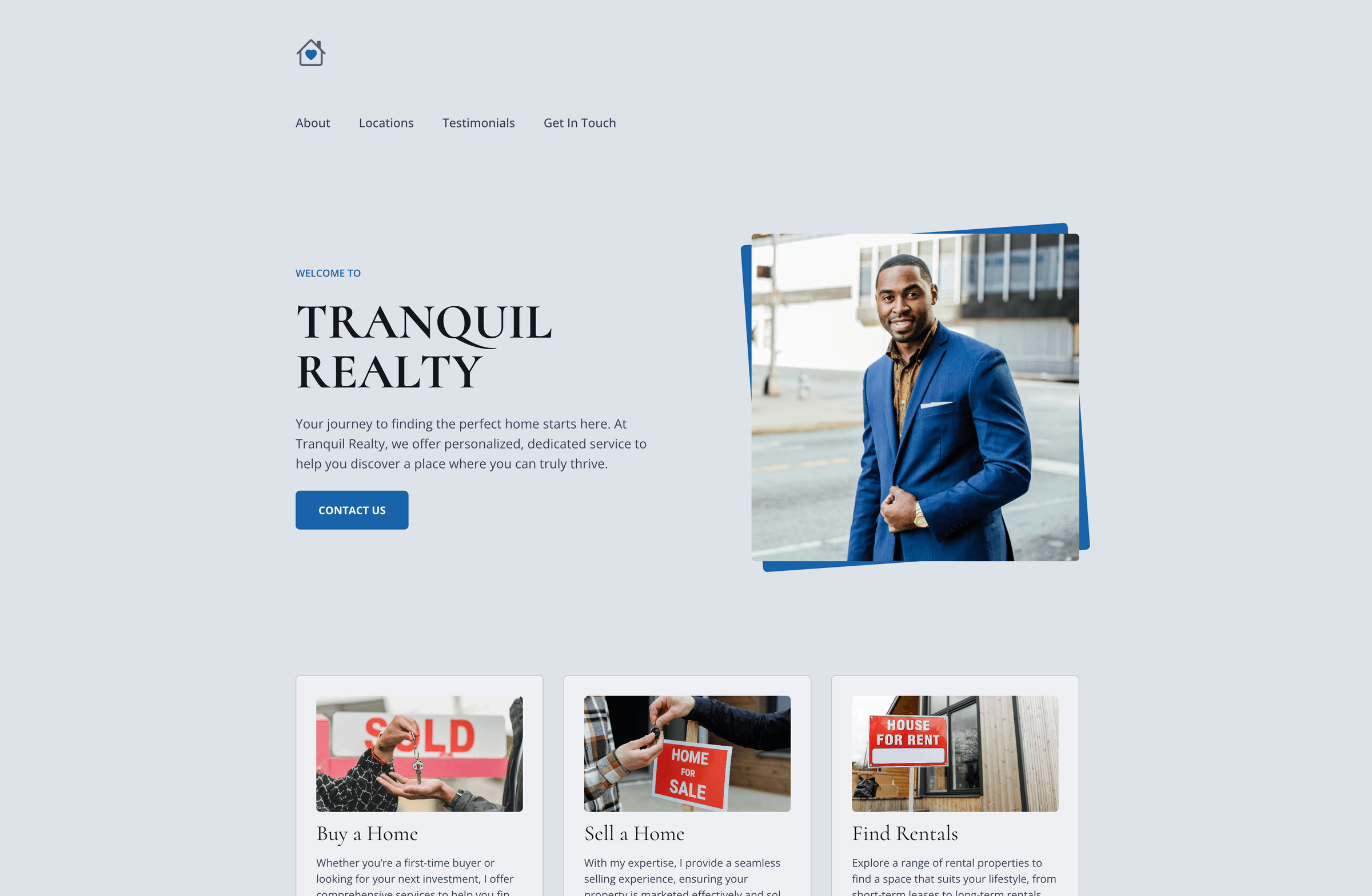 Stand out with a simple realtor website