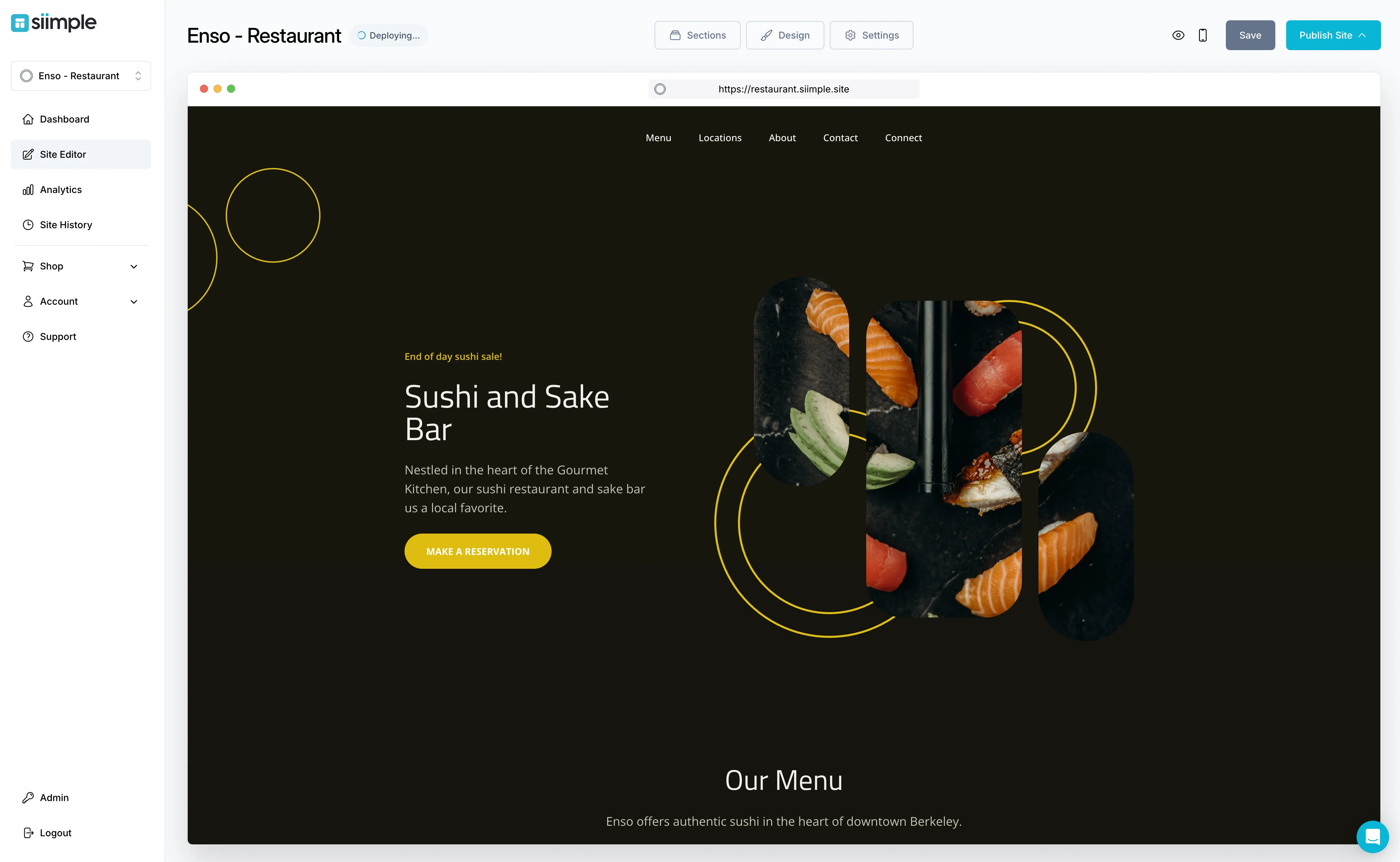 Create a Simple Restaurant Website