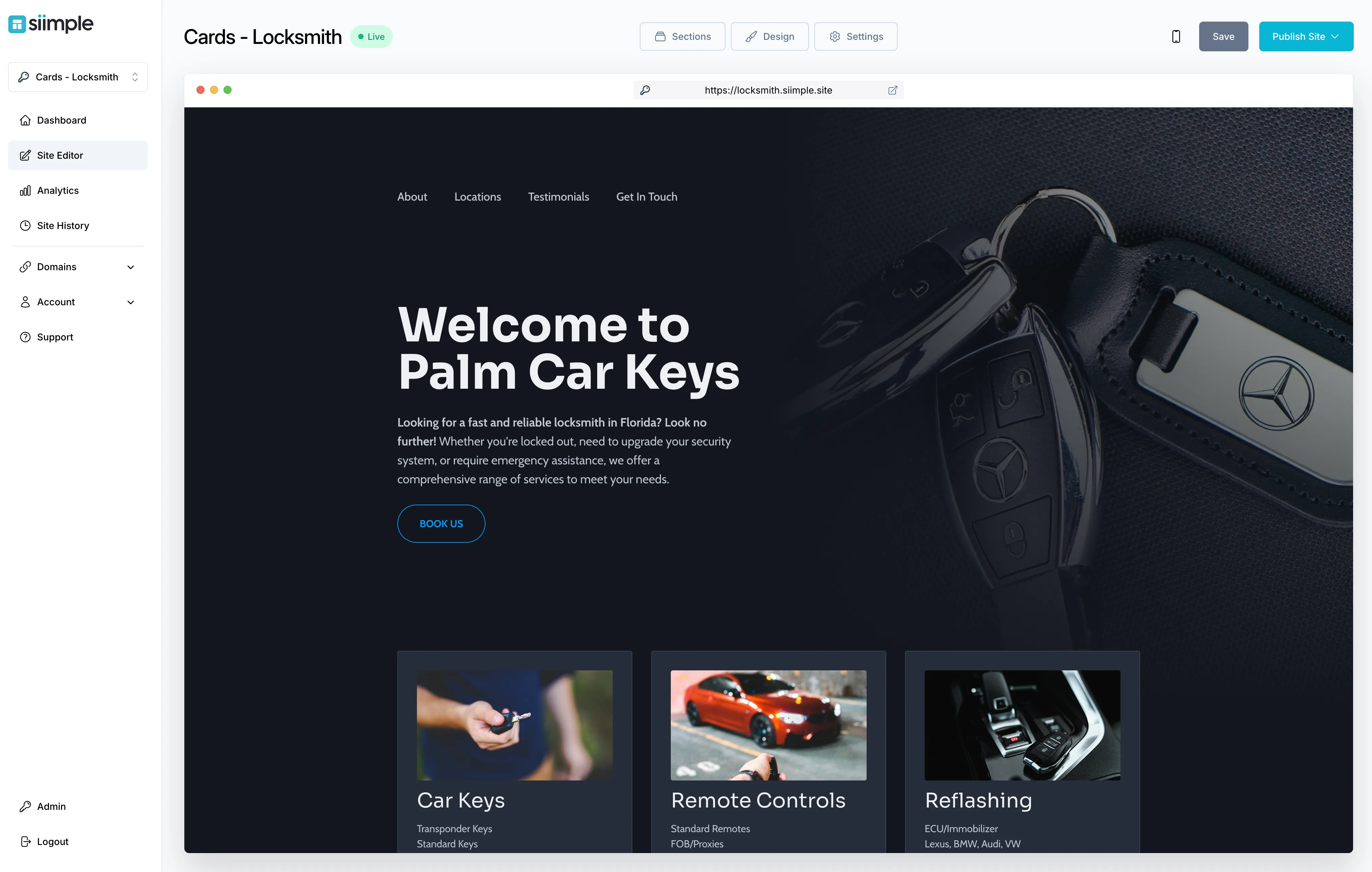 Create a Simple Locksmith Website