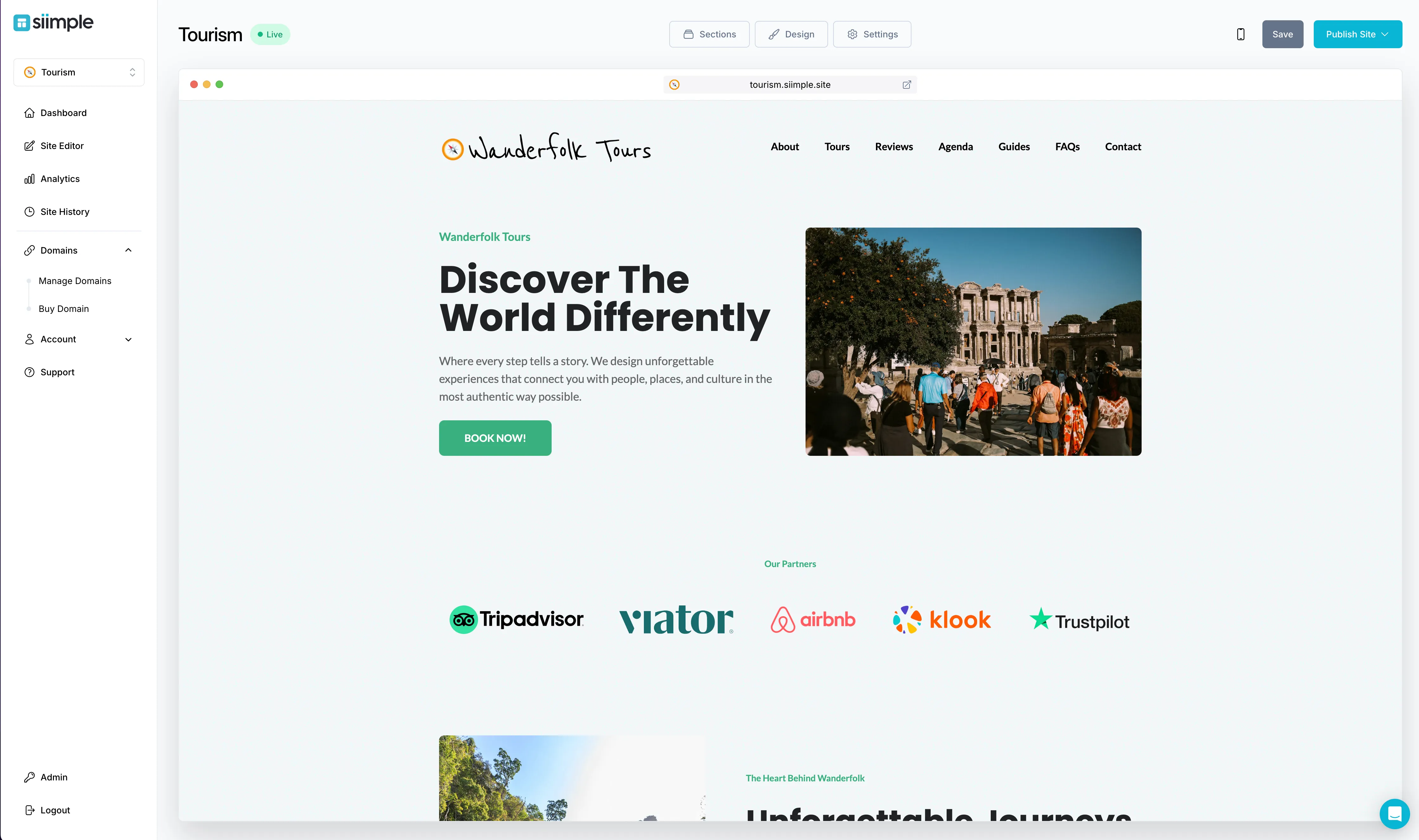 Create a Simple Tourism Website
