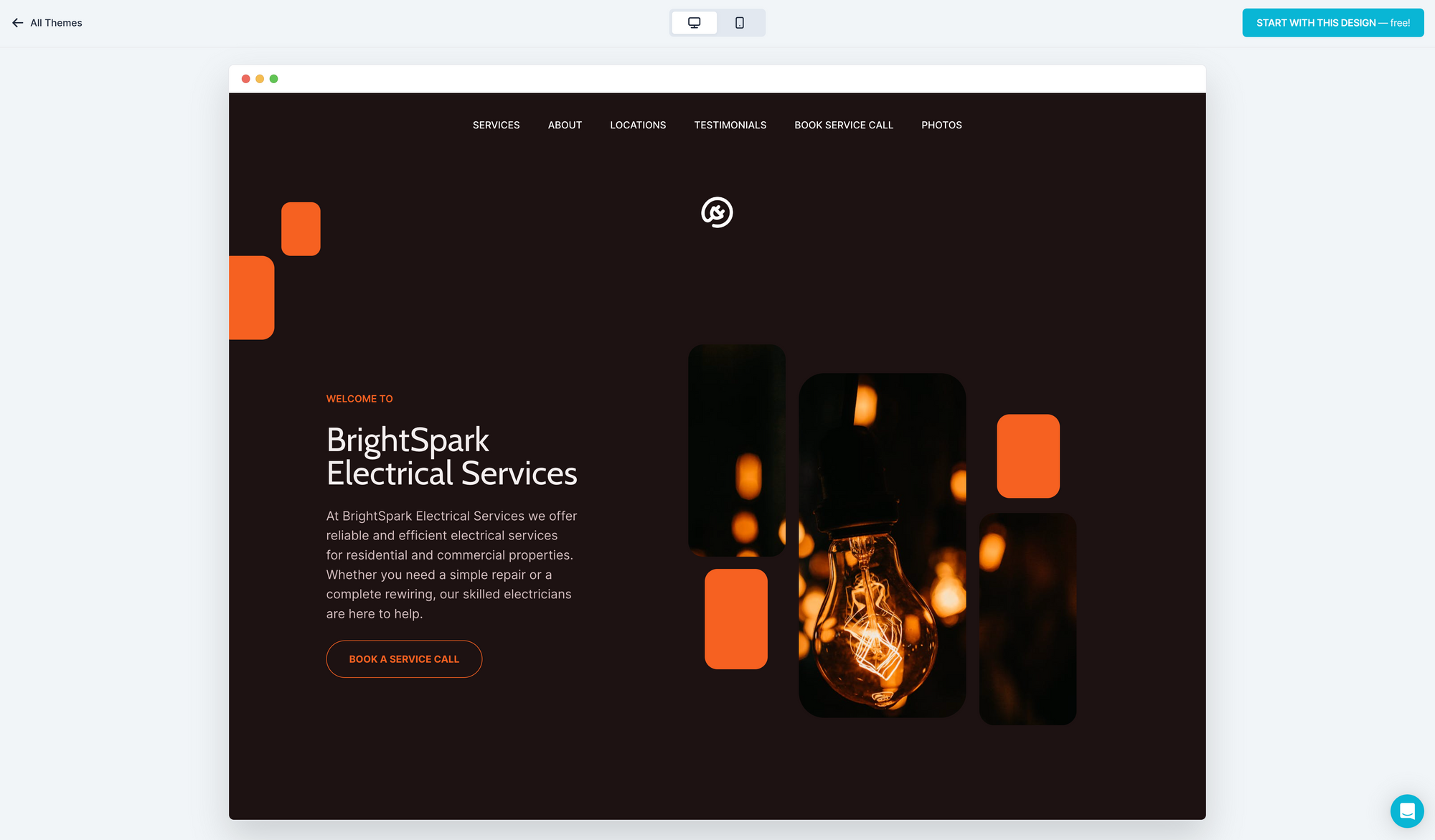 How to Create a Simple Electrician Website in Minutes (for under $10)