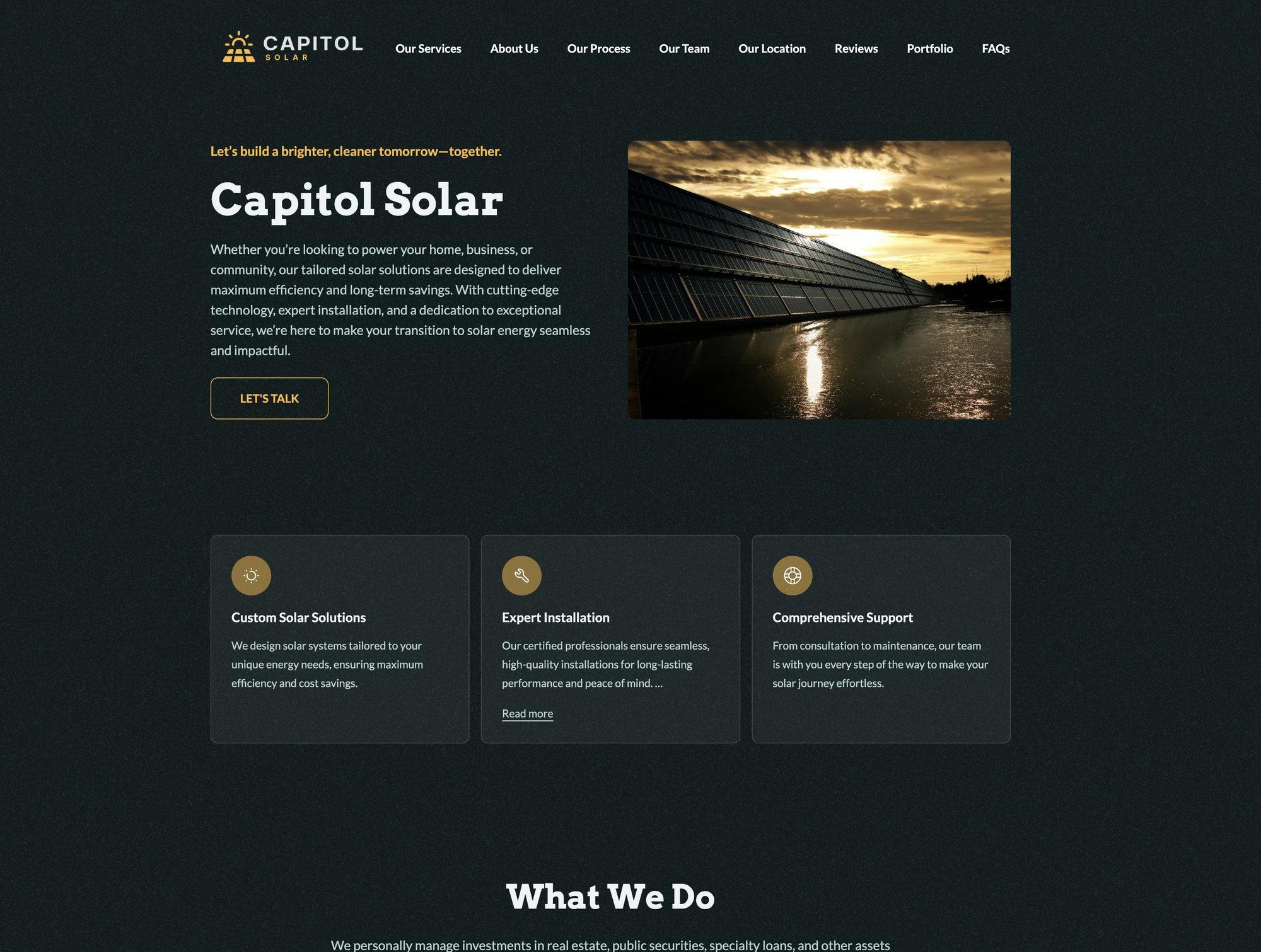 Siimple Solar Company Website Template