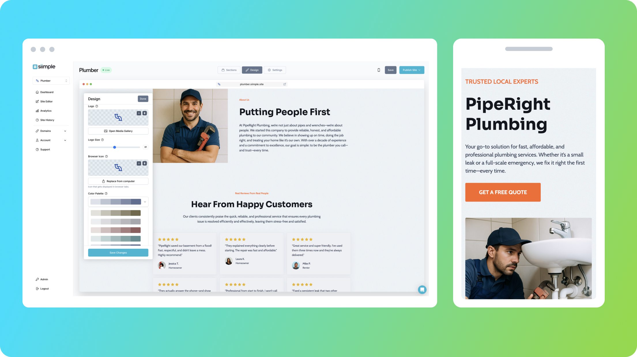 Why Plumbers Are Ditching Complicated Website Builders for This Siimple Solution